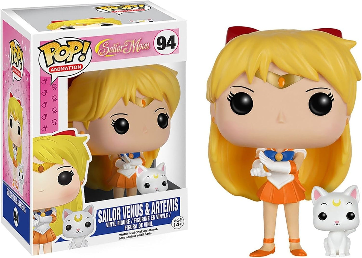 Funko POP Anime: Sailor Moon - Sailor Venus with Artemis Action Figure